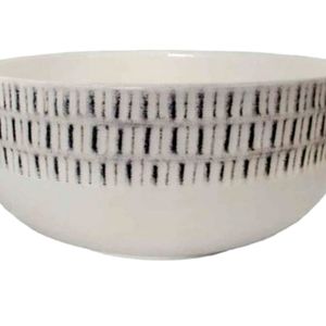 Medium global patterned serving bowl